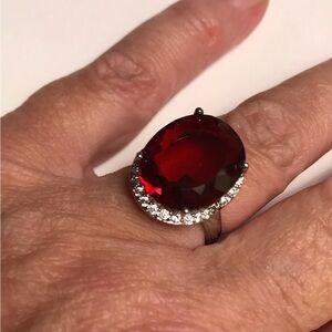 Garnet 925 Sterling Silver Ring